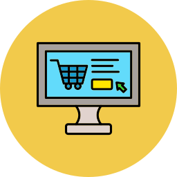 Online shopping icon