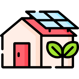 Eco house icon