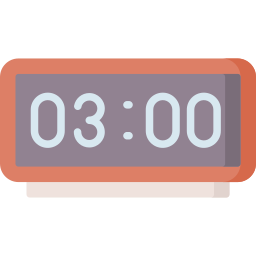 Digital clock icon