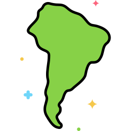 américa do sul Ícone