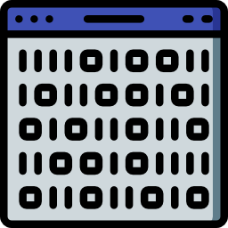 Binary code icon