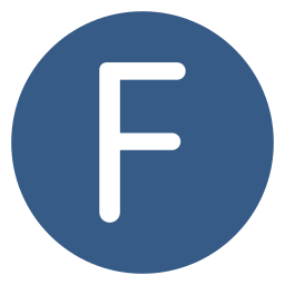 Letter f icon