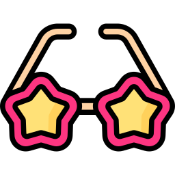 Party glasses icon