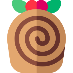 Roll cake icon