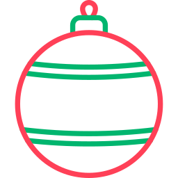 Christmas ball icon