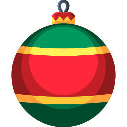 Christmas ball icon