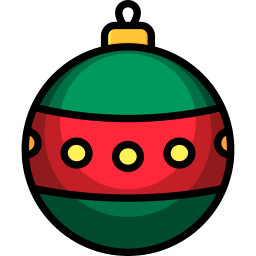 Christmas ball icon