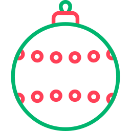 Christmas ball icon