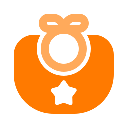 Baby bib icon