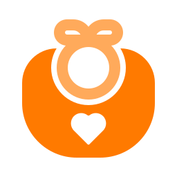 Baby bib icon