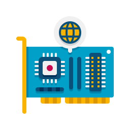 netwerkinterfacekaart icoon