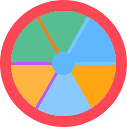 ruota dei colori icona