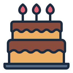 Birthday cake icon