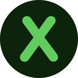 Letter x icon