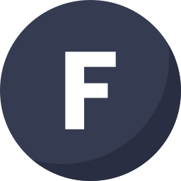 Letter f icon