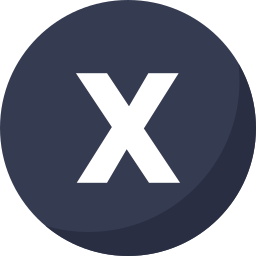 Letter x icon