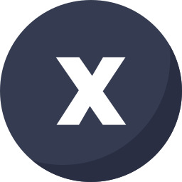 Letter x icon