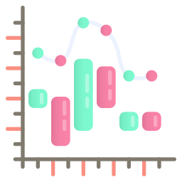 gráfico de barras Ícone