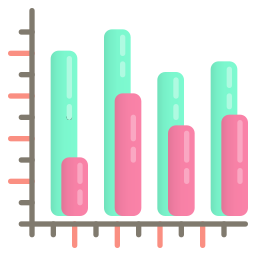 gráfico de barras Ícone