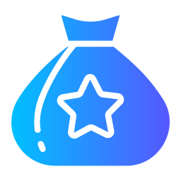 Christmas bag icon