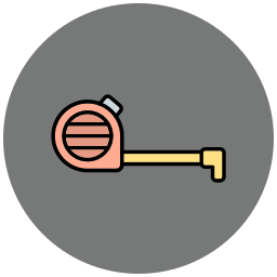 Measuring tape icon