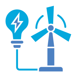 Wind power icon