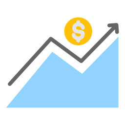 bénéfice financier Icône