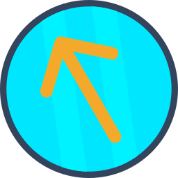 Upper left arrow  icon