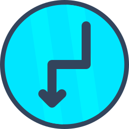 Zigzag arrow icon