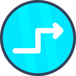 Zigzag arrow icon