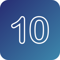 숫자 10 icon