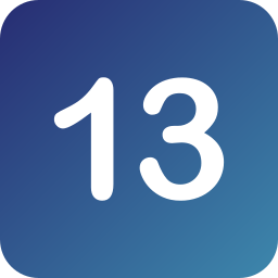 número 13 Ícone