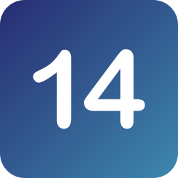 Number 14 icon