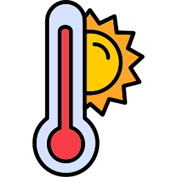 temperatura alta Ícone