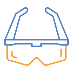 Safety glasses icon