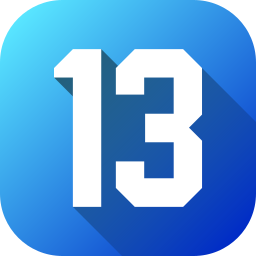 Number 13 icon