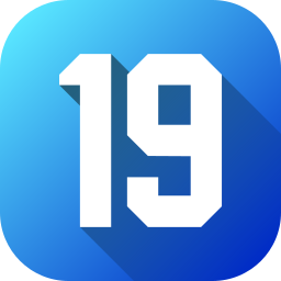 Number 19 icon