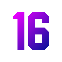 numero 16 Ícone