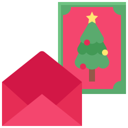 Christmas card icon