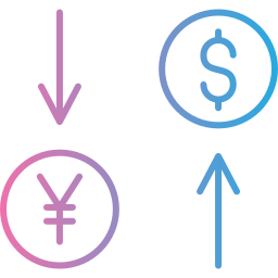 taux de change Icône