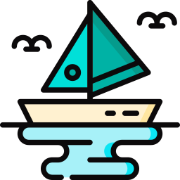 Sailing boat icon