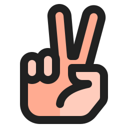 zwei finger icon