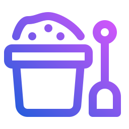 Sand bucket icon