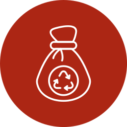 Waste bag icon