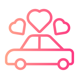 Wedding car icon