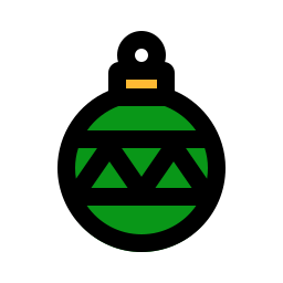 Christmas ball icon