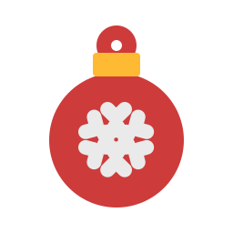 Christmas ball icon