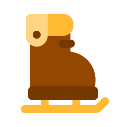 Ice skating shoes icon