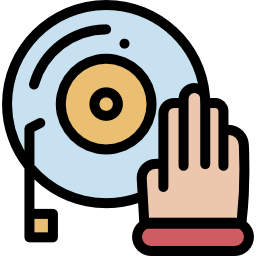 Disc jockey icon