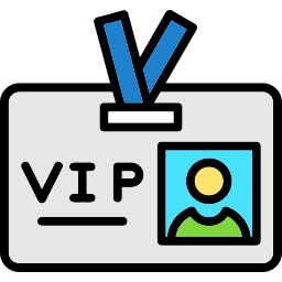 badge de priorité vip Icône